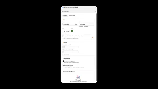 Wholesale Harmony screenshot