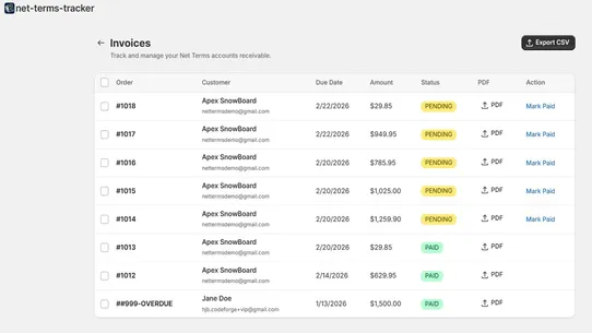 NetPro: B2B Net Terms &amp; Credit screenshot