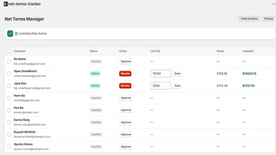 NetPro: B2B Net Terms &amp; Credit screenshot