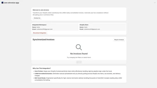 JomeInvoice app screenshot