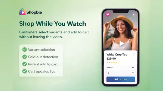 EZOMFY ‑ Shoppable Videos screenshot