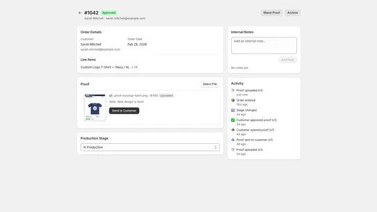 Proofstage: Proof &amp; Production screenshot