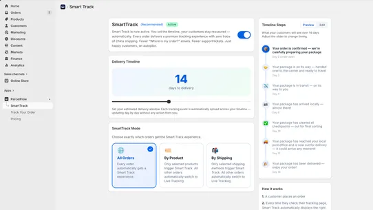 ParcelFlow screenshot