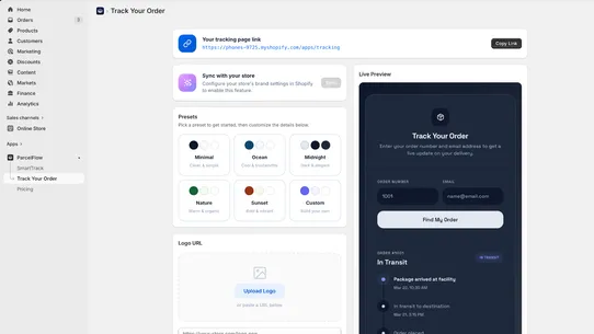 ParcelFlow screenshot