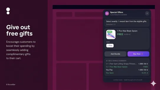 BoostBar BOGO Upsell screenshot