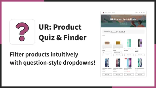 UR: Product Quiz &amp; Finder screenshot