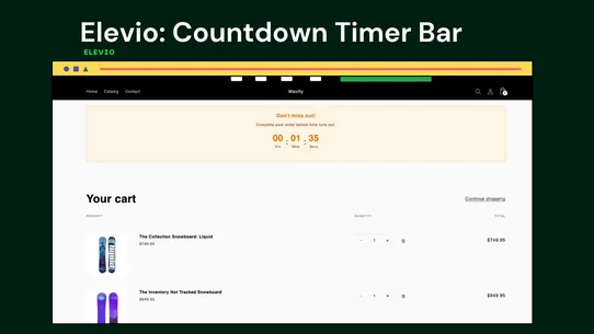 Elevio: Countdown Timer Bar screenshot