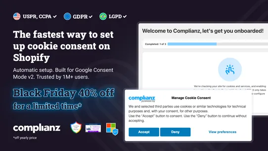 Complianz GDPR Cookie Consent screenshot