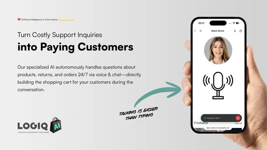 Logiq AI: Voice &amp; Chat Support screenshot