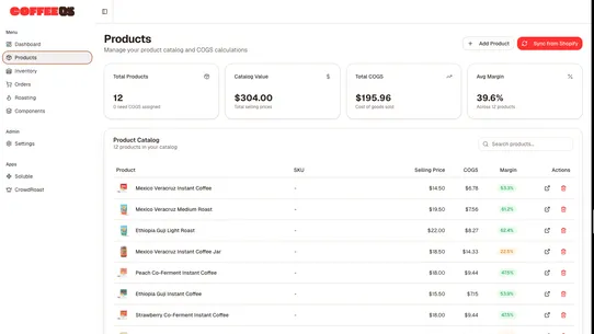 CoffeeOS screenshot