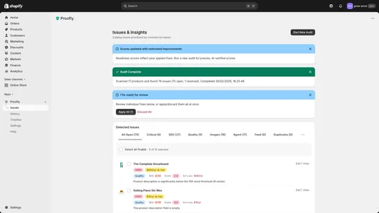 Proofly — Store Readiness AI screenshot