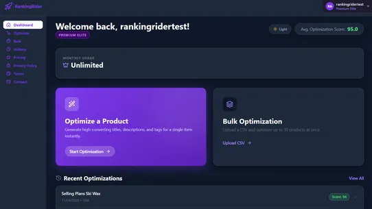 RankingRider screenshot
