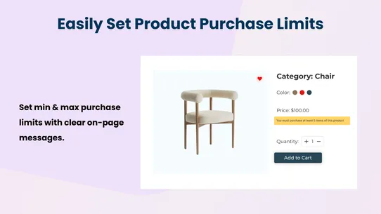 MCE Order Limits screenshot