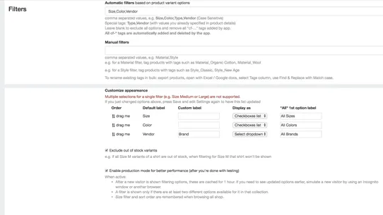 Filterific: Collection Filter screenshot