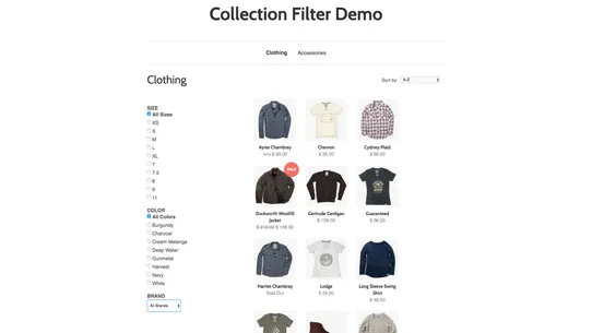 Filterific: Collection Filter screenshot