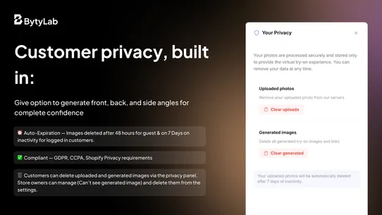 Bytylab: AI Virtual Try On screenshot