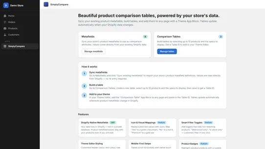 SimplyCompare screenshot