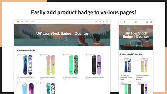 UR: Low Stock Badge｜Counter screenshot