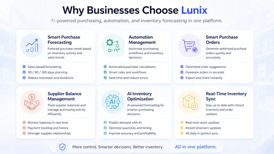 Lunix: Suppliers &amp; Inventory screenshot