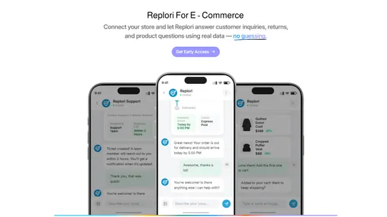 Replori: AI Customer Support screenshot