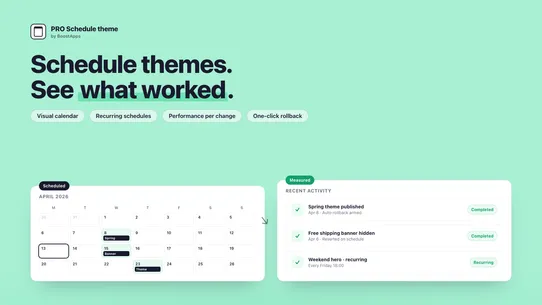 PRO Schedule theme ‑ Boostapps screenshot