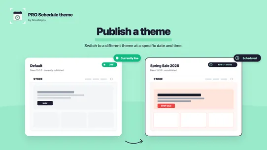 PRO Schedule theme ‑ Boostapps screenshot