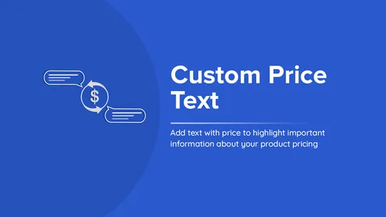 Addify Custom Price Text screenshot