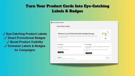 Label &amp; Badge Manager screenshot