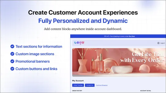 LEO ‑ Customer Account Blocks screenshot