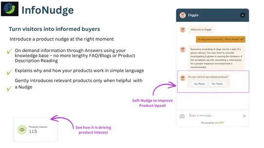 InfoNudge ‑ AI sales assistant screenshot