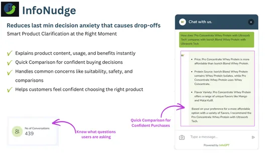 InfoNudge ‑ AI sales assistant screenshot