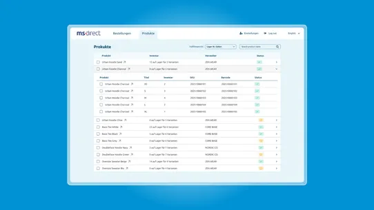 MS Direct Fulfillment screenshot