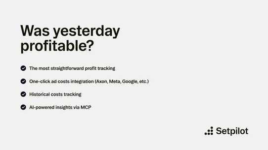 Setpilot • Profit Analytics screenshot