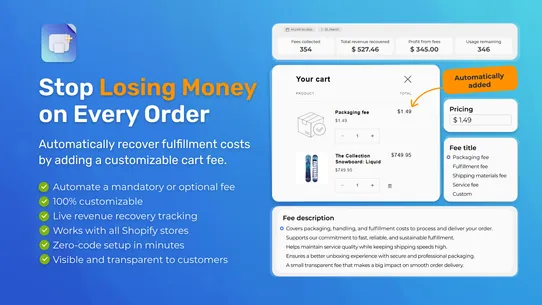 CartFee: Auto Add Fee To Cart screenshot
