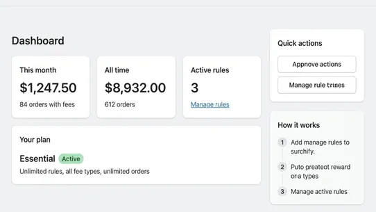 Surchify: COD &amp; Payment Fees screenshot