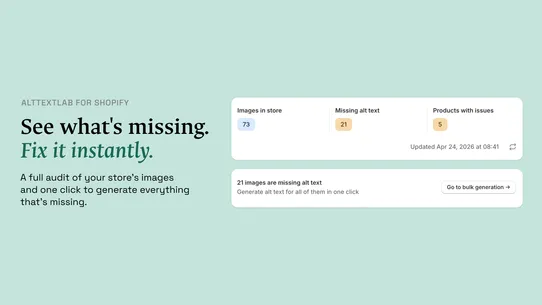 AltTextLab – AI Alt Text &amp; SEO screenshot