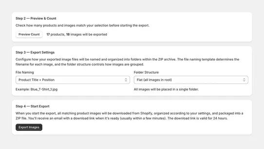 Vast ‑ Export Product Images screenshot