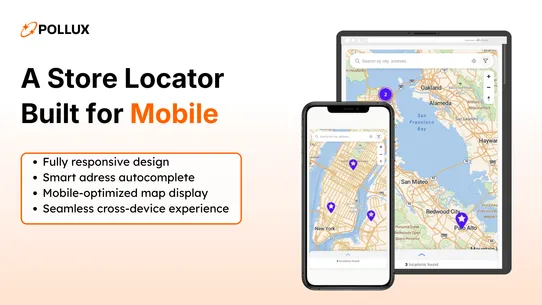 Pollux ‑ Store Locator Map screenshot