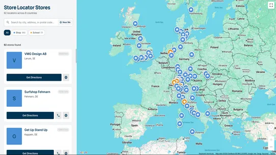 Cruxnauts Store Locator screenshot