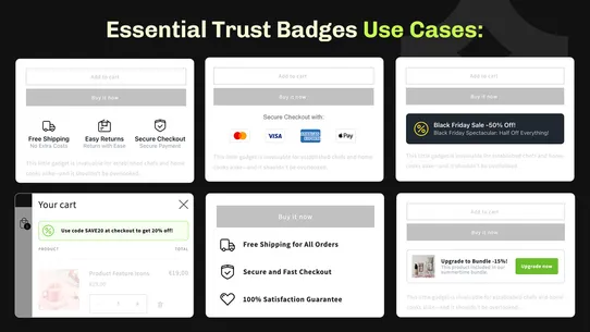 Essential Trust Badges &amp; Icons screenshot