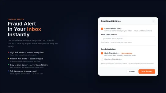 TrueCOD ‑ COD Fraud Protection screenshot