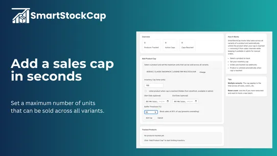 SmartStockCap screenshot