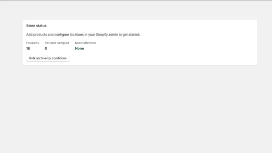 1Click Archive and Empty Stock screenshot