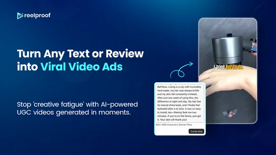 ReelProof ‑ AI Video Generator screenshot