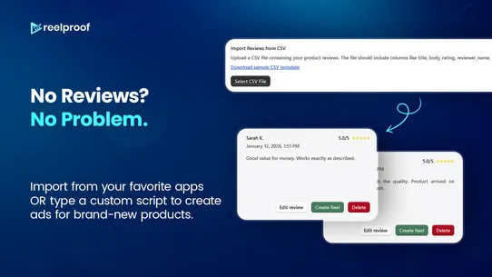 ReelProof ‑ AI Video Generator screenshot