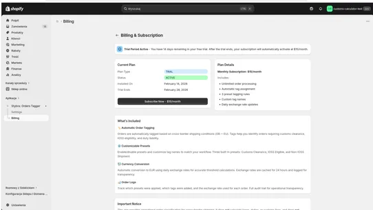 Stybra: UK‑EU Orders Tagger screenshot