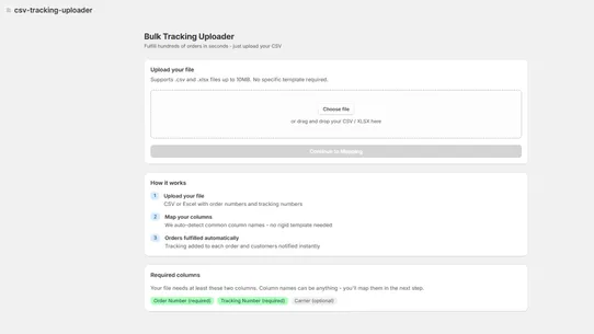TrackShip: Bulk Tracking screenshot