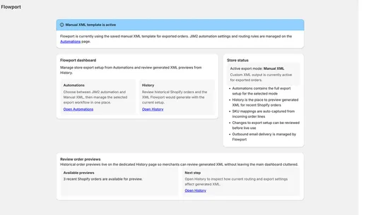 Flowport screenshot