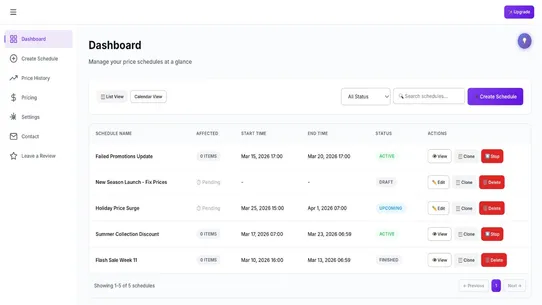 5P Auto Price Scheduler screenshot