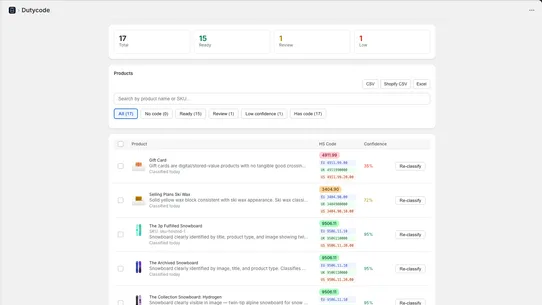 Dutycode screenshot
